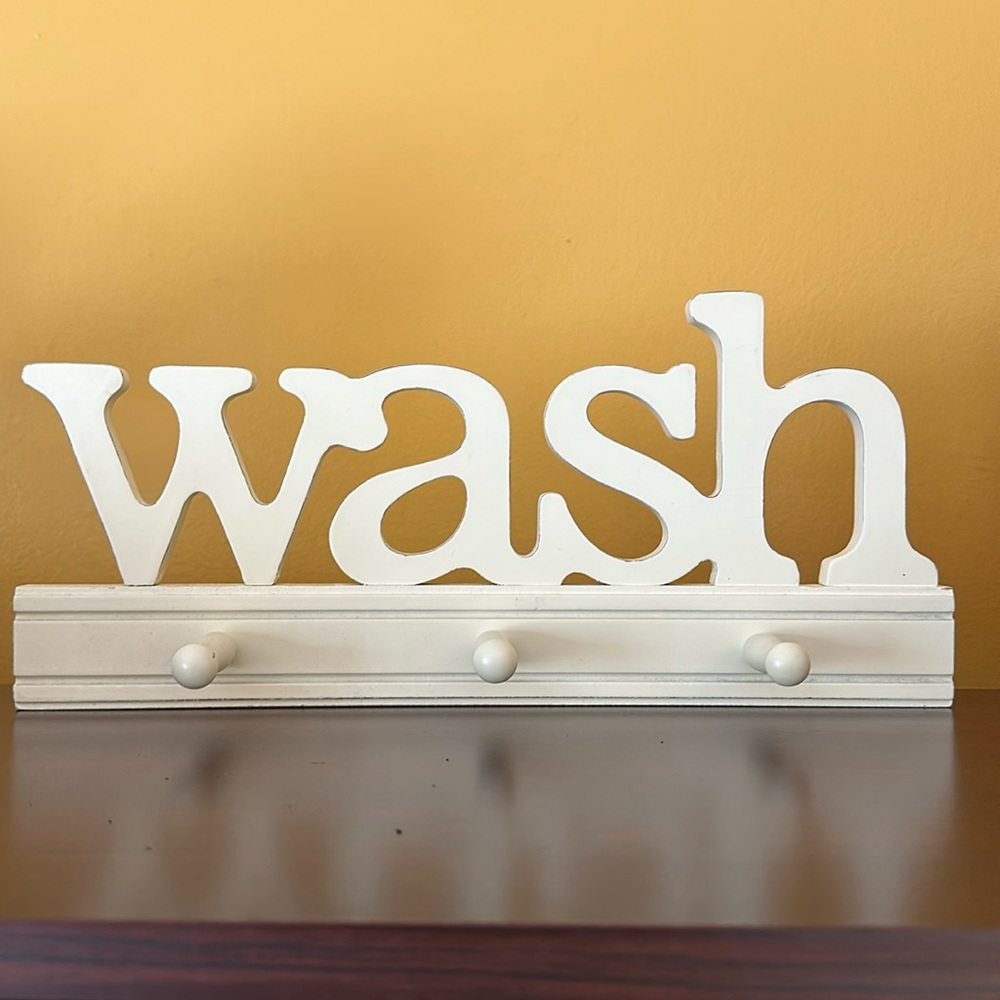 Laundry Wash Wood Sign